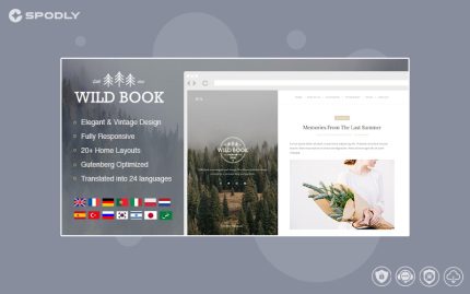 Wild Book - Vintage & Elegant WordPress Blog Theme