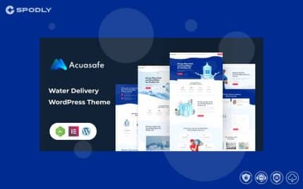 Wordpress Theme Acuasafe - Drinking Water Delivery WordPress Theme