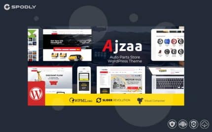 Wordpress Theme Ajzaa - Auto Parts Store WordPress Theme