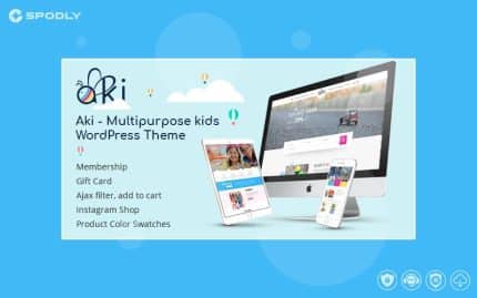 Wordpress Theme Aki - Multipurpose Kids WordPress Theme
