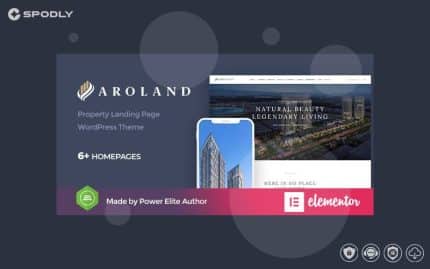 Wordpress Theme Aroland - Single Property Landing Page WordPress Theme