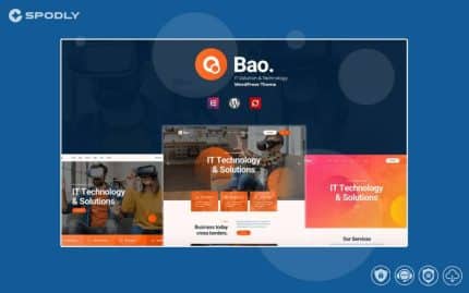 Wordpress Theme Bao - Tema de WordPress para soluciones y servicios de TI