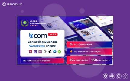Wordpress Theme Bcom - Consulting Business WordPress Theme