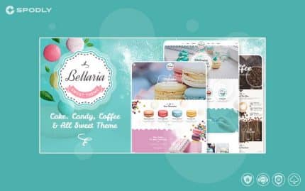 Wordpress Theme Bellaria - a Delicious Cakes and Bakery WordPress Theme
