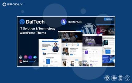 Wordpress Theme Daltech - IT Solutions & Technology WordPress Theme