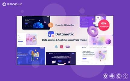Wordpress Theme Datamatix - Data Science & Analytics WordPress Theme