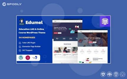 Wordpress Theme Edumel- Education LMS WordPress Theme