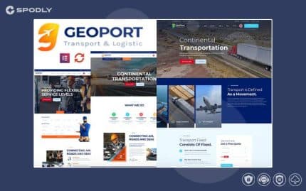 Wordpress Theme Geoport - Transport & Logistics WordPress Theme