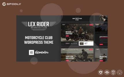 Wordpress Theme LexRider - Motorcycle Club WordPress Theme(1)