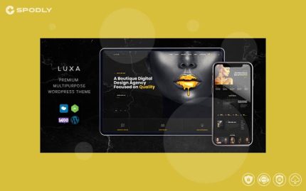 Wordpress Theme Luxa - Luxury Black MultiPurpose WordPress Theme