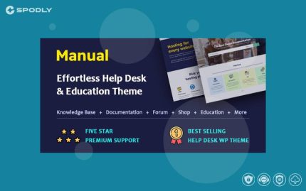 Wordpress Theme Manual - Documentation, Knowledge Base & Education WordPress Theme