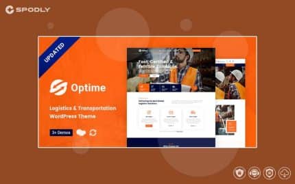 Wordpress Theme Optime - Logistics & Transportation WordPress Theme