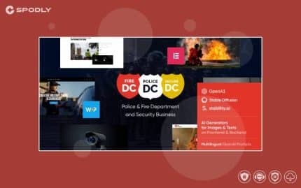 Wordpress Theme Police Department - Fire & Security WordPress Theme