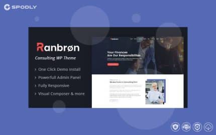 Wordpress Theme Ranbron - Business and Consulting WordPress Theme