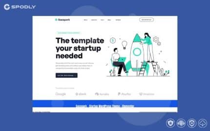 Wordpress Theme Sasspark - Tema de WordPress para empresas emergentes