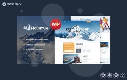 Wordpress Theme Snow Mountain _ Ski Resort & Snowboard School WordPress Theme