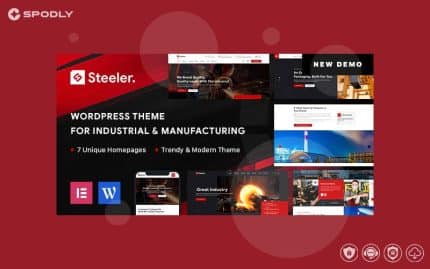 Wordpress Theme Steeler - Industrial & Manufacturing WordPress Theme