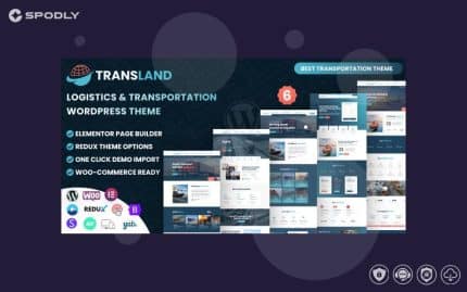 Wordpress Theme Transland - Transport & Logistics WordPress Theme