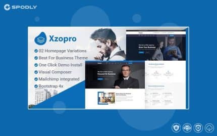 Wordpress Theme Xzopro - Finance And Business WordPress Theme